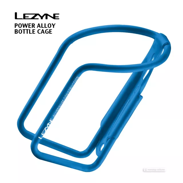 Lezyne POWER Aluminum Bicycle Water Bottle Cage : BLUE