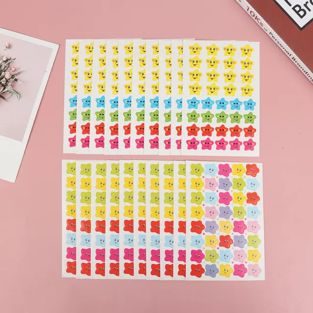 400pcs Smile Stars Decal School Children Kids Teacher Label Reward Cute Stic LN