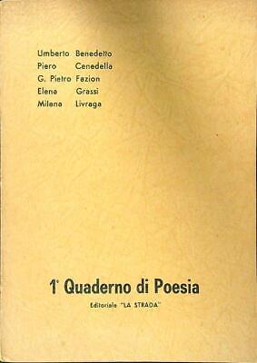 1 Quaderno Di Poesia  Aa.vv. La Strada 1965