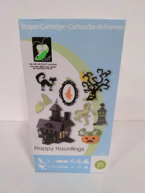 Cartucho Cricut Happy Hauntings Imágenes de Halloween con Imágenes 3D, Bruja, Vampiro