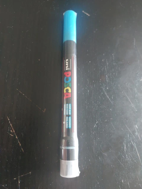Feutre Posca PCF350 Effet Pinceau Bleu Clair Neuf