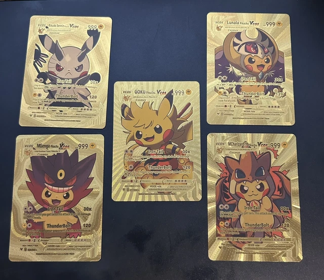 LOTS DE 5 Cartes Pokémon Pikachu En OR EUR 15,00 PicClick FR