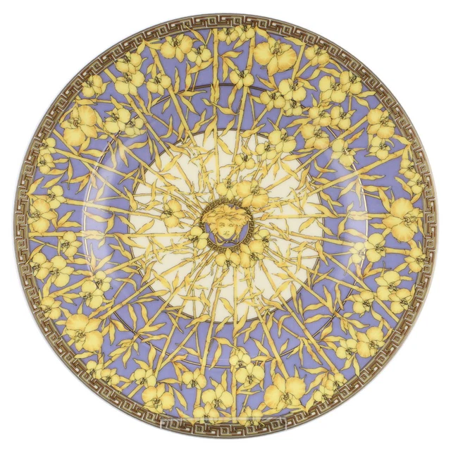 Wandteller Rosenthal Versace Floralia Medusa Gold