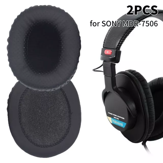 Soft Leather Ear Pads For  MDR-V6 MDR-7506 MDR-CD900ST Replacem-wa