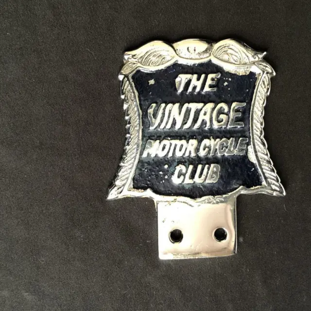 Vintage Motorcycle Club Car Badge Emblem Members