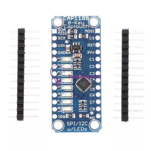 For Arduino CAP1188 8 Key SPI I2C Capacitive Touch Sensor Module Captouch LED