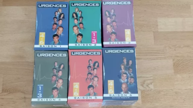 Lot coffret 6 saison sous blister Vhs Serie Urgences K7 video cassette Clooney