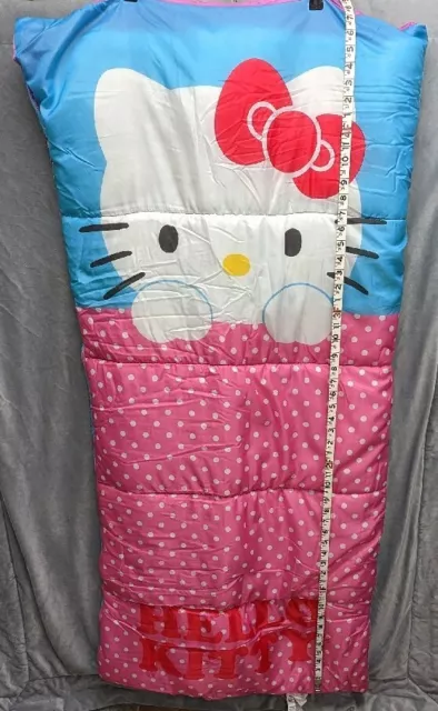 Saco de dormir Hello Kitty Mouse con cremallera 28""x 56"" Sanrio 2012 con estuche con cremallera 4+