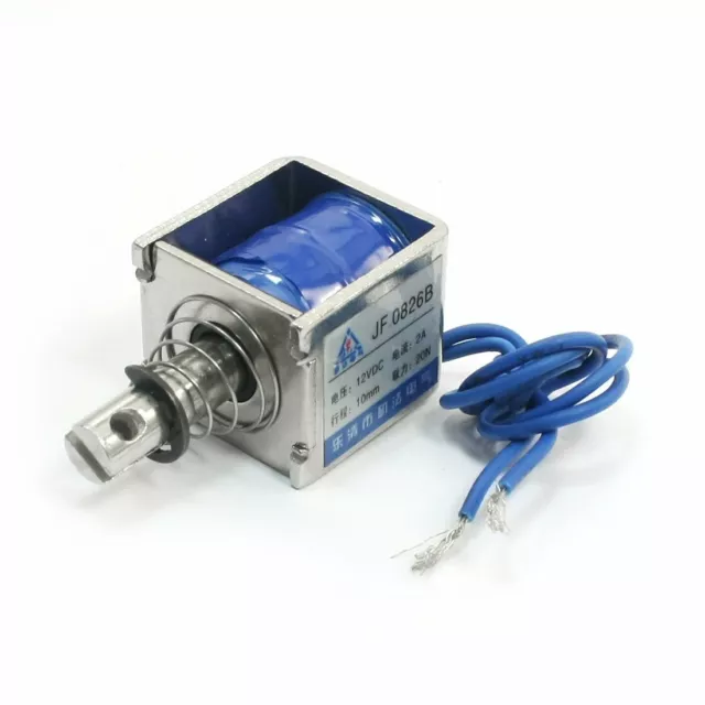 DC12V 2A 20N/10mm Pull Push Type Linear Motion Solenoid Electromagnet