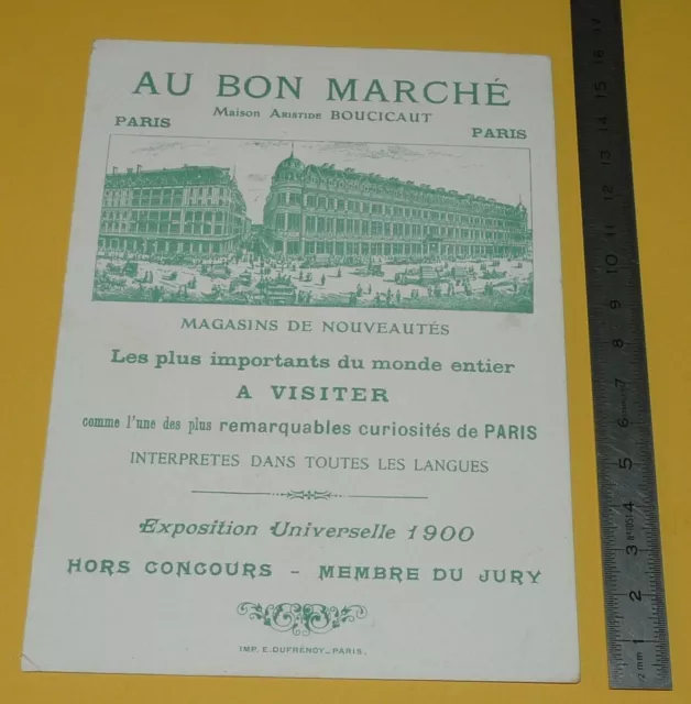 Chromo 1906 Au Bon Marche Boucicaut Paris Fables La Fontaine Cigale Fourmi N°4 2