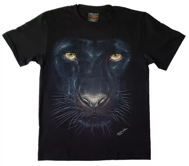 Panther Tshirt M L Xl Xxl Katze Hd-Druck Glow In The Dark 100% Premium Baumwolle