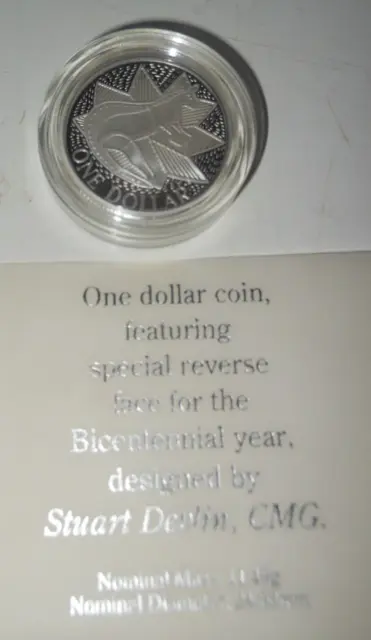 1988 RAM Australia $1 One Dollar Silver Proof Coin Royal Australia Mint