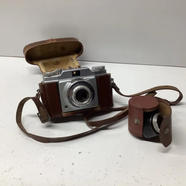 Agfa Silette Prontor-SVS, Film Camera w/ Leather Case TA#755