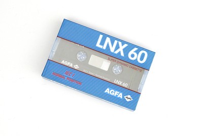 Agfa LNX 60 FERRO Type I normale MC musicassetta audio Nuovo/Scatola Originale/SEALED 74 
