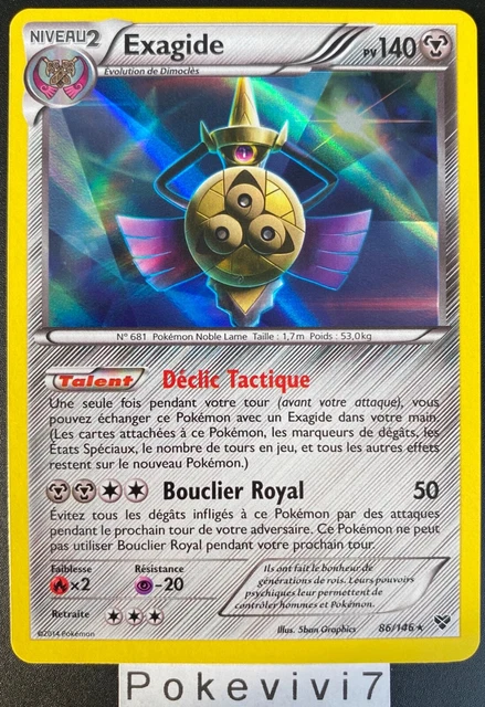 Carte Pokemon EXAGIDE 86/146 Holo XY de Base FR