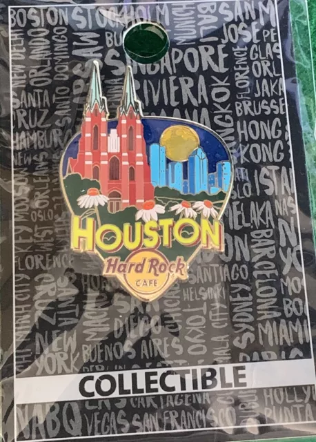Hard Rock Cafe HOUSTON 2017 "GREETINGS FROM" Series PIN Guitar Pick - HRC #95825