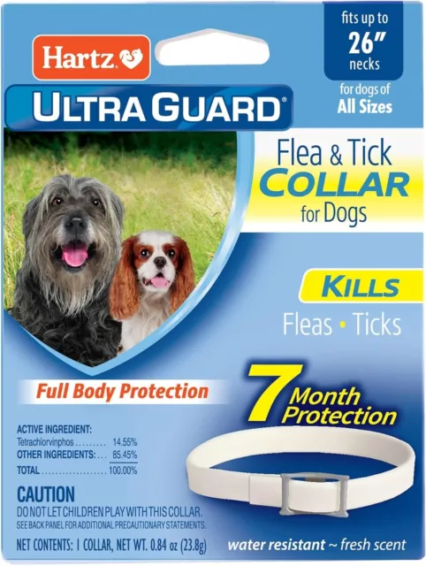 Hartz UltraGuard Flea & Tick Collar for Dogs & Puppies 26", 7 Month Protection