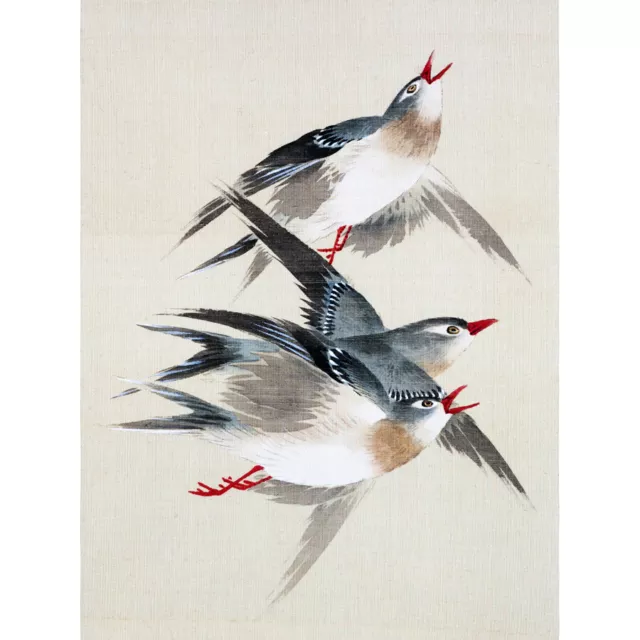 Okamoto Birds Japanese Canvas Wall Art Print Poster