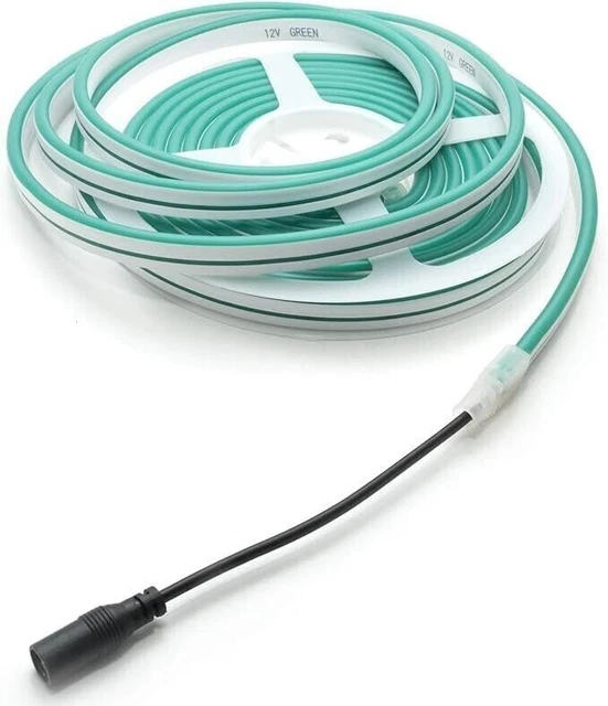 Bande LED Néon Silicone 12V - Imperméable IP65 - Découpable - Longueurs 1 à 5m - Multicolore - Neuf