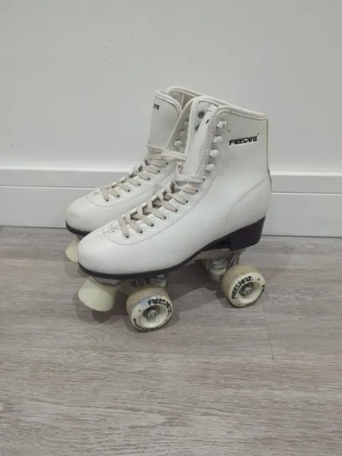 Freesport Quad Roller Skates Boots White  UK 6 EU 39