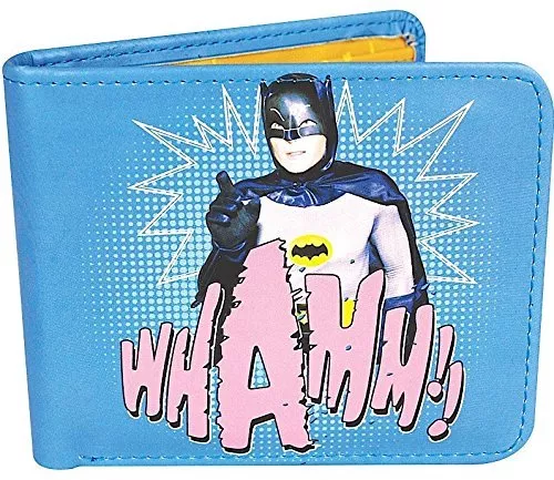 Official Dc Comics Batman Vintage 1966 Whamm Retro Bi Fold Wallet Gift Boxed