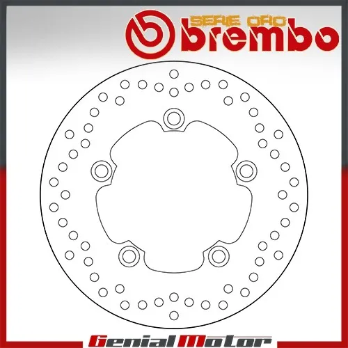 Disque Frein Fixer Brembo Serie Oro Arriere pour Yamaha Yzf R6 600 2005 > 2016