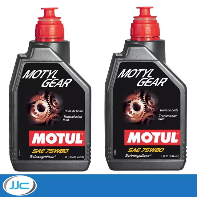 2 x 1L - Motul Motylgear 75W80 Technosynthese Semi Synthetic Gear Oil (Kit Of 2)