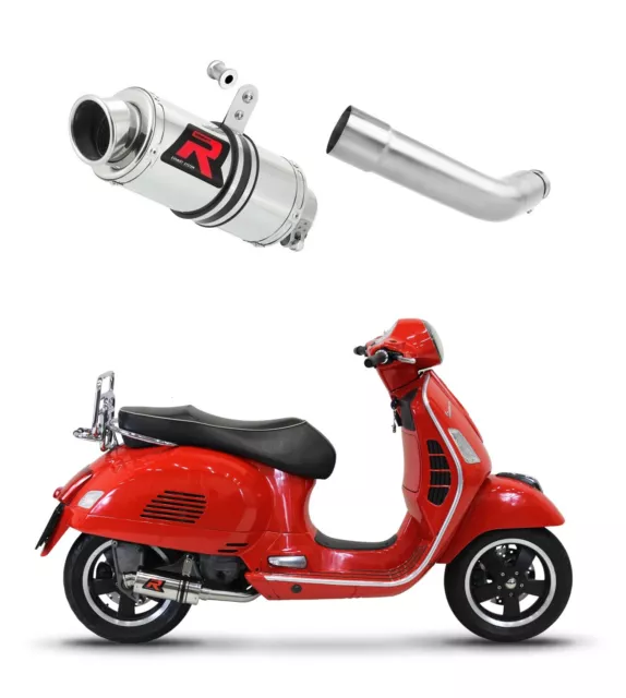 Vespa GTS 125 2007 - 2012 Terminale di Scarico Marmitta GP1 DOMINATOR