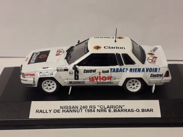 transkit nissan 240rs rally de hannut 1984 e.barras 1:43