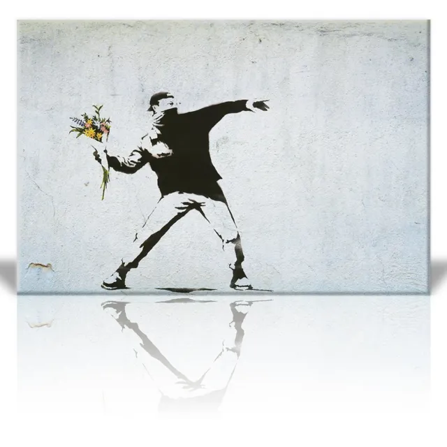 Wall26 Canvas Print Wall Art Decor- Rage the Flower Thrower - 16 x 24 inches