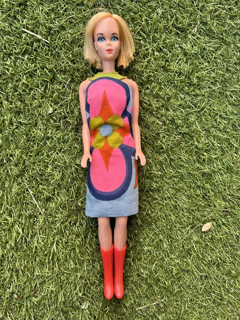 POUPÉE BARBIE VINTAGE 1963 Mattel #860 blonde à rabat taches de