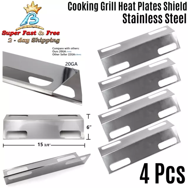 Grill Heat Plate Shield Burner Covers Vaporizor Bar Replacement Gas Grill Parts