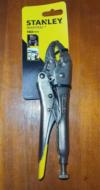 Stanley STA084808 Locking Pliers 7” 182mm Curved Jaw 0-84-808