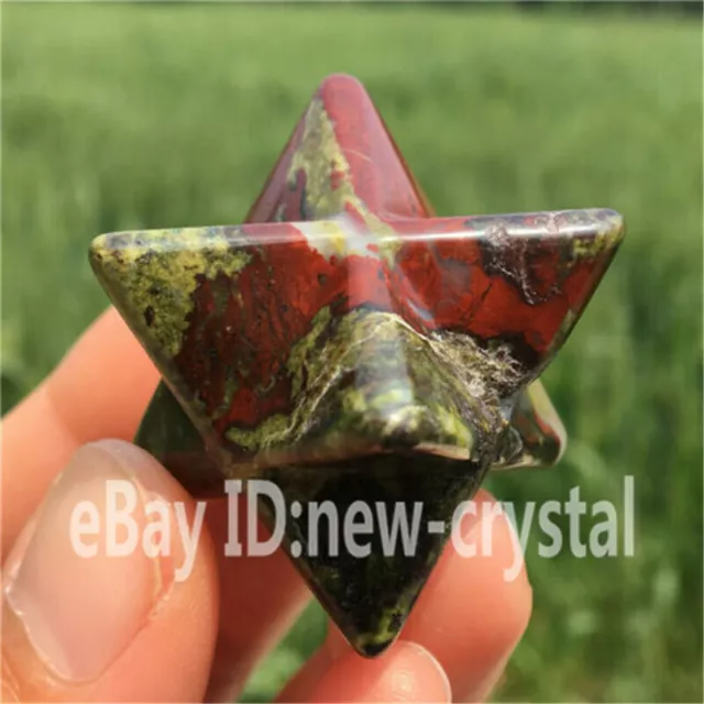 Natural Crystal quartz Merkaba Star Carved crystal skull Reiki point Healing 1pc
