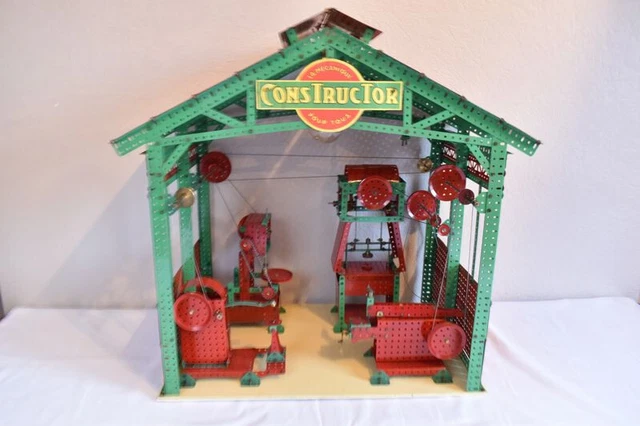 Ancien Jouet Mécanique Constructor Boîte 000 Grand Prix Concours Lépine Paris