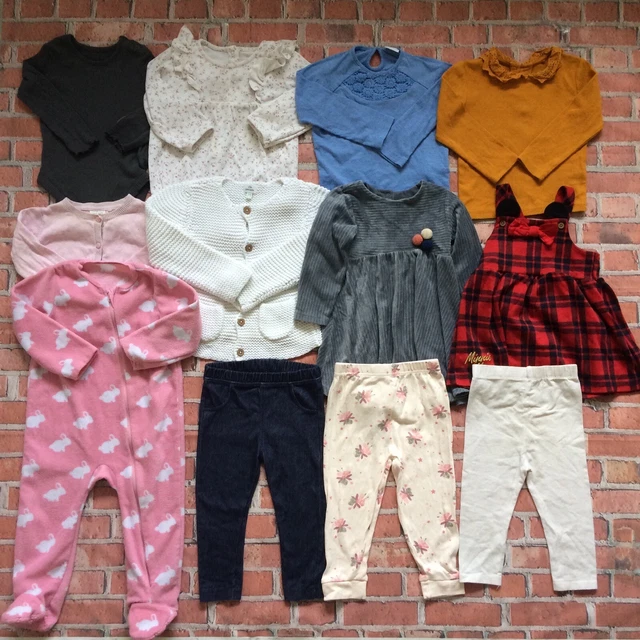 Pacchetto vestiti per bambine 12-18 mesi successivo George ecc. Legging cardigan abito