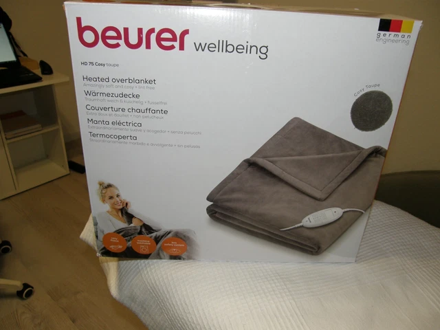 Beurer Wärmezudecke, Heizdecke, Typ HD 75 cosy, NEU, 130x180cm