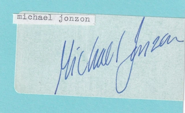 Michael Jonzon - European Tour Golfer Signed Address Label (Laid onto card)