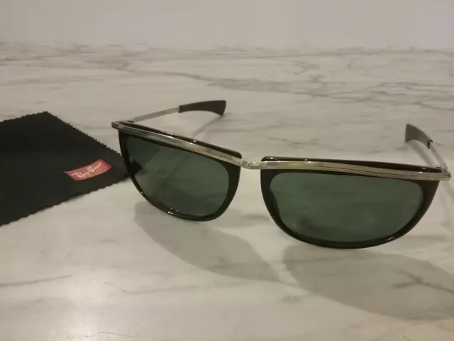 Ray Ban B&L 80er Vintage  USA Olympian Sonnenbrille schwarzgold UNISEX