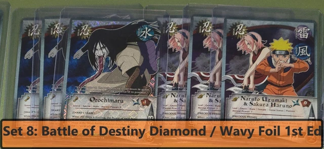 Naruto CCG Set 8: Battle Of Destiny - 'Ninja' Wavy Foil / Diamond