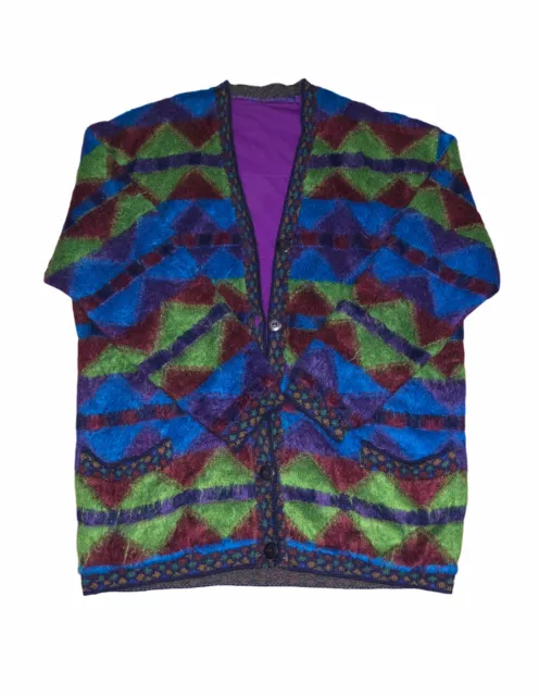 Vintage Missoni flauschige Strickjacke