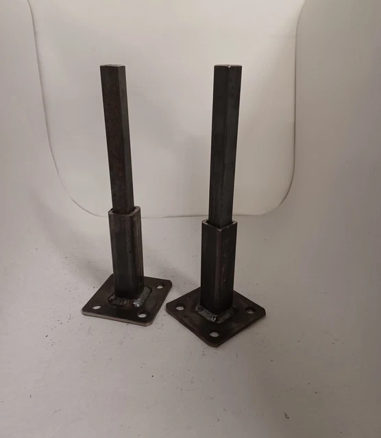 PASAMANOS de 5"" pierna oxidada sin deslizamientos de soldadura dentro de BARANDILLAS 1"" POST 3"" placa