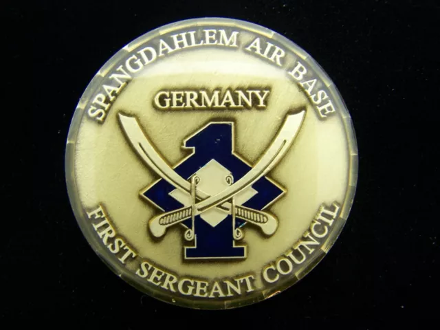 USAF First Sergeant Council Spangdahlem Air Base Germany Challenge Coin