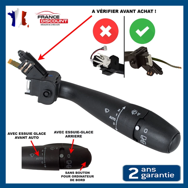 Commodo Commutateur Essuie Glace Com2000 Pour 207 206 307 406 407 807 PARTNER C5