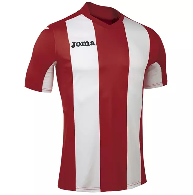 Joma Kids Pisa Shirt Short Sleeve Colour Red - White Sizes 4Xs - 2Xs