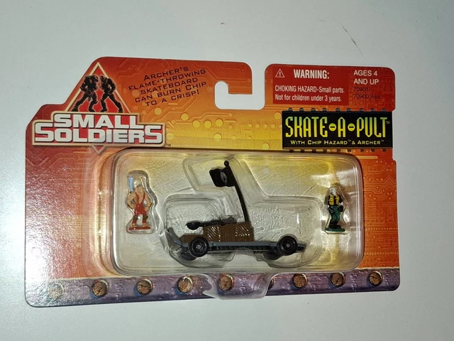 Jouet Kenner Small Soldiers - Skate A Pult Avec 2 Figurines - 1998 - Sous Blister D'origine