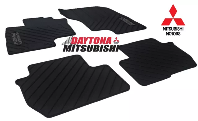 New Genuine Mitsubishi 2019 Outlander PHEV Rubber All Weather Floor Mats OEM