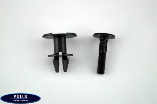 4x Clip Distanciador + 4x Perno para Faldón Lateral BMW 1er 3er 6er X1 X6 -