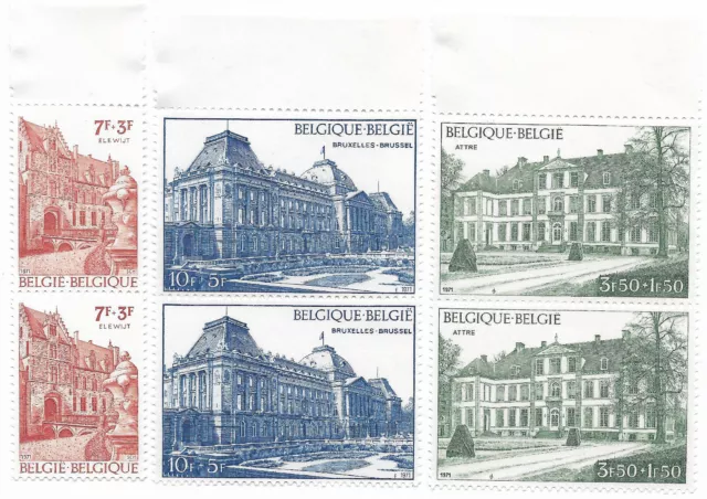 1971 - Belgica'72 COB 1605 à 1607 - Livraison 0€ dès 5 lots groupés