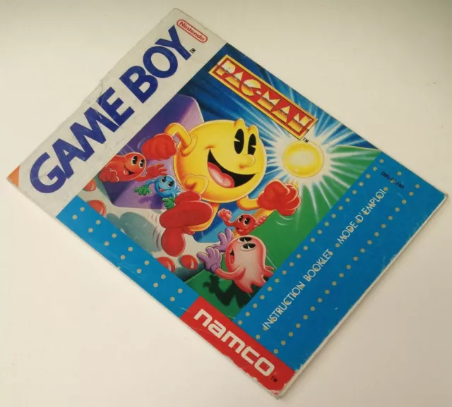 gb notice PAC-MAN fah nintendo game boy dmg mode d'emploi instructions